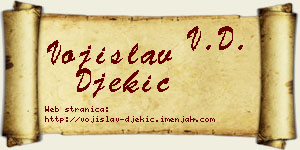 Vojislav Đekić vizit kartica